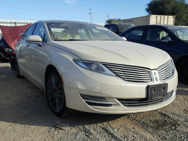 3LN6L2LU6ER824793 - 2014 LINCOLN MKZ HYBRID BEIGE photo 1