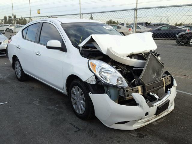 3N1CN7AP2CL906311 - 2012 NISSAN VERSA S WHITE photo 1