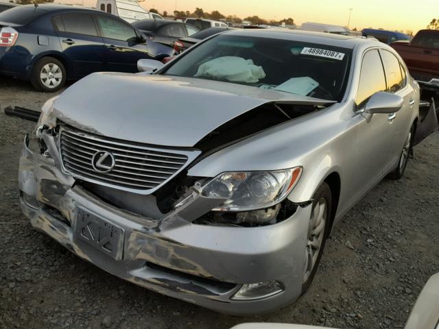 JTHBL46F775049498 - 2007 LEXUS LS 460 SILVER photo 2