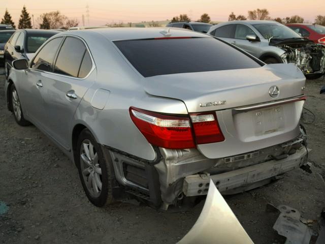 JTHBL46F775049498 - 2007 LEXUS LS 460 SILVER photo 3