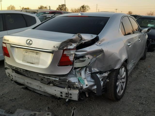 JTHBL46F775049498 - 2007 LEXUS LS 460 SILVER photo 4