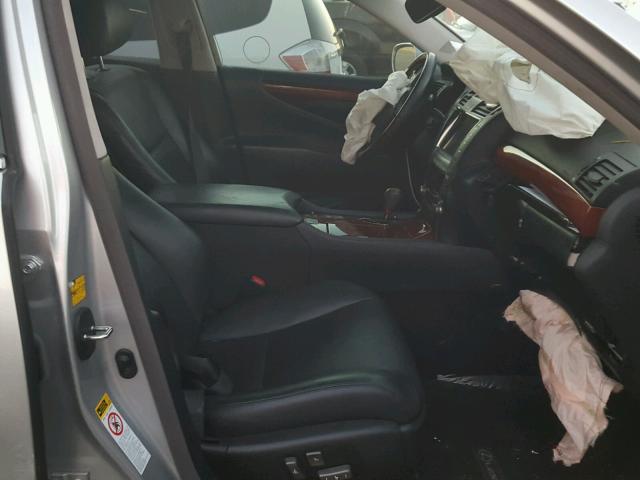 JTHBL46F775049498 - 2007 LEXUS LS 460 SILVER photo 5