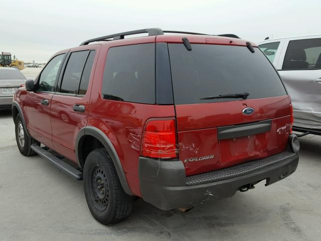 1FMZU62K93ZB12109 - 2003 FORD EXPLORER X RED photo 3