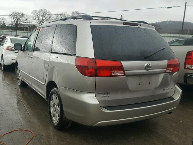 5TDZA23C34S188098 - 2004 TOYOTA SIENNA CE SILVER photo 3