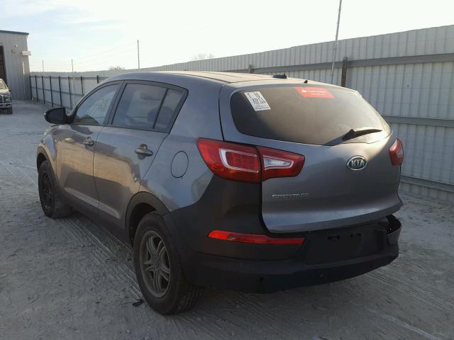 KNDPB3A2XB7145096 - 2011 KIA SPORTAGE L GRAY photo 3