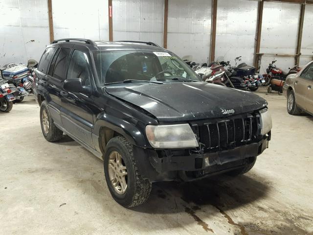 1J4GX48S64C360363 - 2004 JEEP GRAND CHER BLACK photo 1