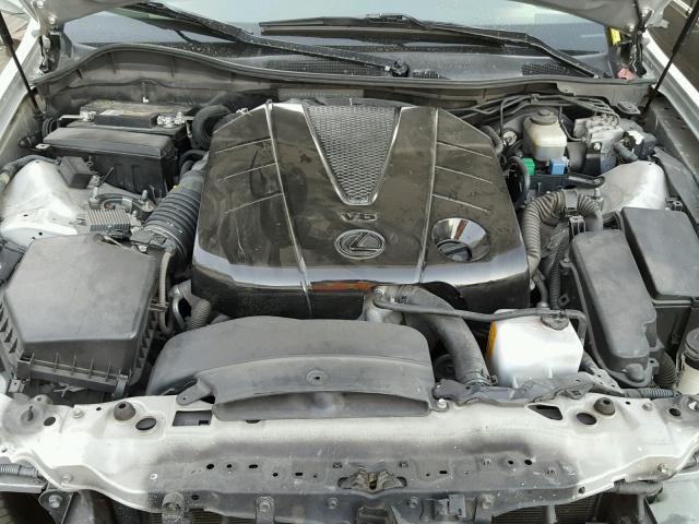 JTHBE96S280034684 - 2008 LEXUS GS 350 SILVER photo 7