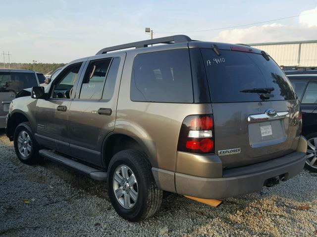 1FMEU62E96UA33355 - 2006 FORD EXPLORER X GRAY photo 3