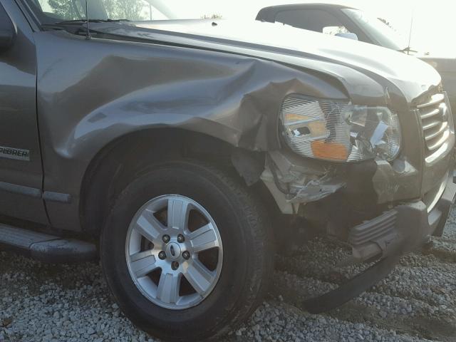 1FMEU62E96UA33355 - 2006 FORD EXPLORER X GRAY photo 9