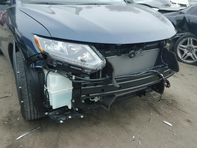 KNMAT2MT4GP666047 - 2016 NISSAN ROGUE S BLUE photo 9