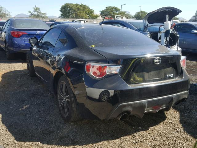 JF1ZNAA10D1734715 - 2013 TOYOTA SCION FR-S BLACK photo 3