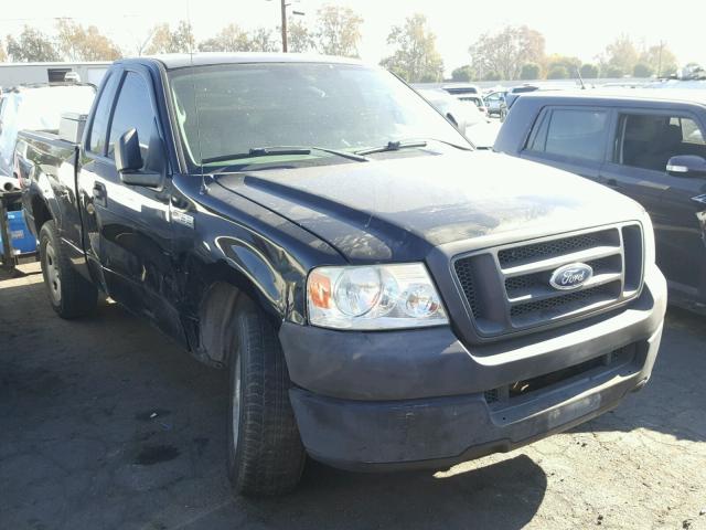 1FTRF12265NC08128 - 2005 FORD F150 BLACK photo 1