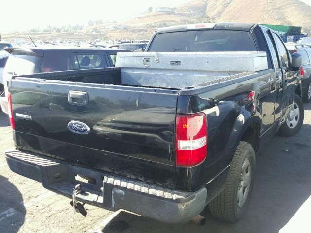 1FTRF12265NC08128 - 2005 FORD F150 BLACK photo 4