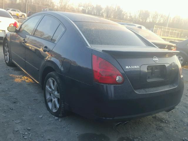 1N4BA41E37C828503 - 2007 NISSAN MAXIMA SE BLACK photo 3