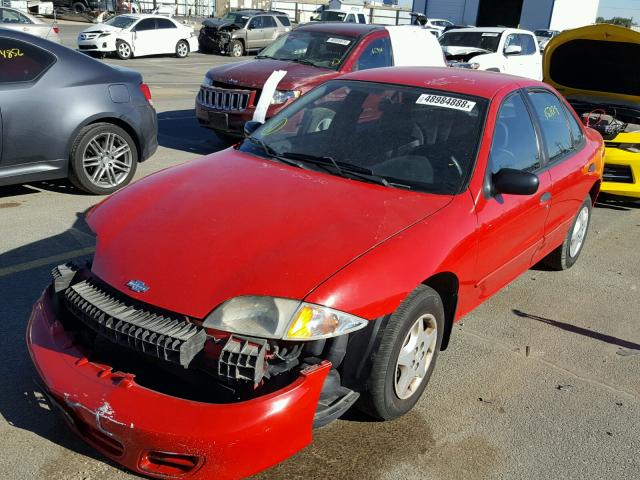 1G1JC524017397168 - 2001 CHEVROLET CAVALIER B RED photo 2