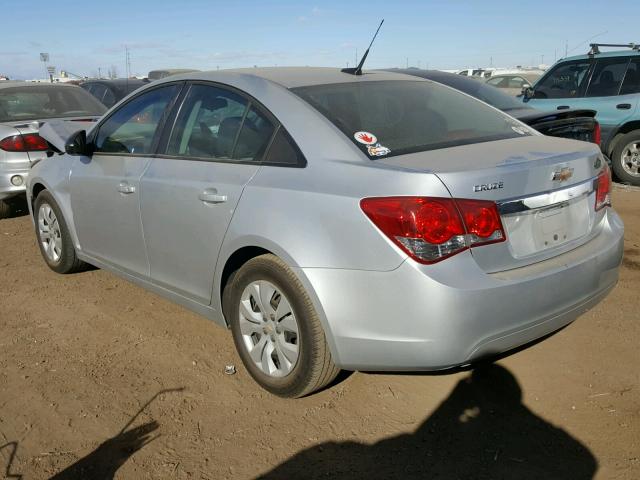 1G1PB5SGXD7141180 - 2013 CHEVROLET CRUZE LS SILVER photo 3