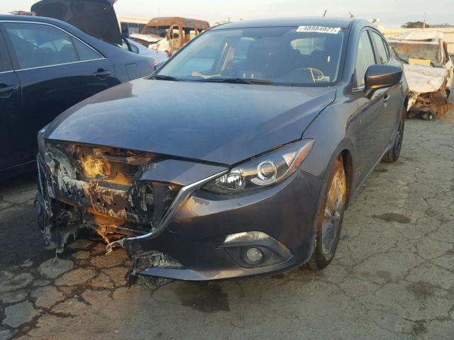 3MZBM1L7XFM224164 - 2015 MAZDA 3 TOURING GRAY photo 2