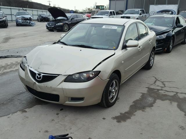 JM1BK12F881820990 - 2008 MAZDA 3 I TAN photo 2