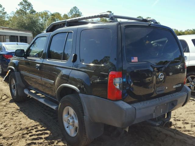 5N1ED28Y02C570173 - 2002 NISSAN XTERRA XE BLACK photo 3