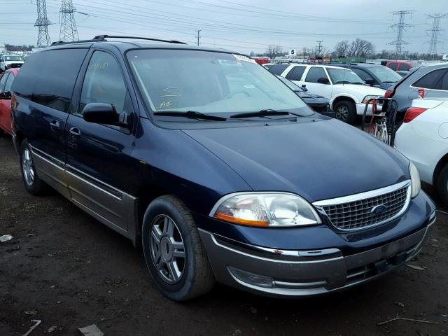 2FMDA53452BB52430 - 2002 FORD WINDSTAR S BLUE photo 1