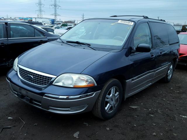 2FMDA53452BB52430 - 2002 FORD WINDSTAR S BLUE photo 2