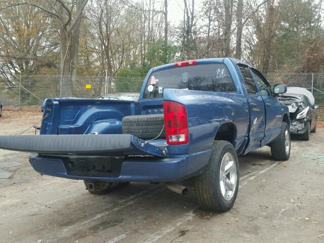 1D7HU18246S697176 - 2006 DODGE RAM 1500 S BLUE photo 4