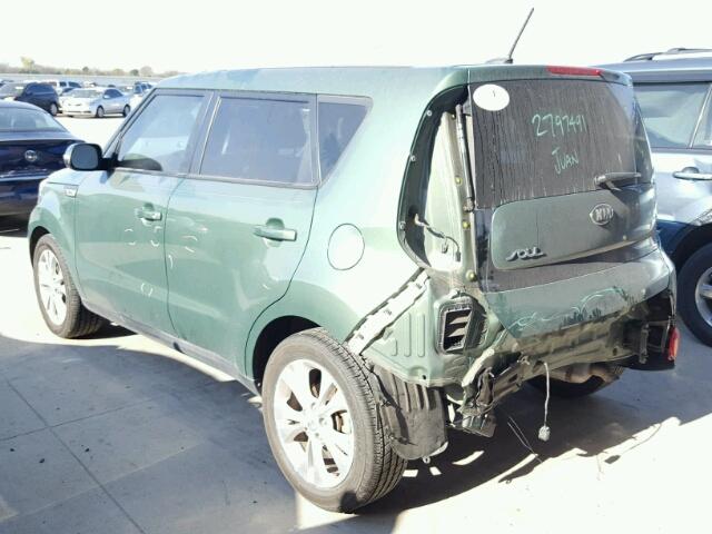 KNDJP3A5XE7040399 - 2014 KIA SOUL + GREEN photo 3