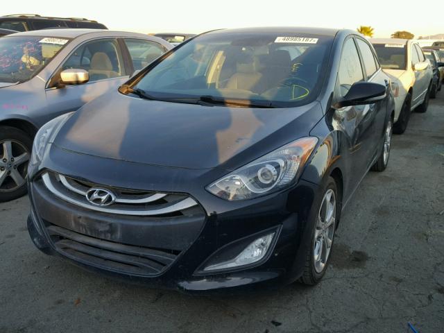 KMHD35LEXDU104325 - 2013 HYUNDAI ELANTRA GT BLACK photo 2