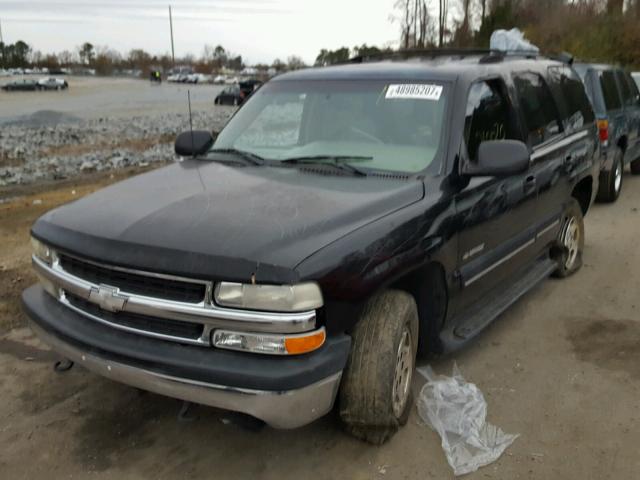 1GNEK13T91R209494 - 2001 CHEVROLET TAHOE K150 BLACK photo 2