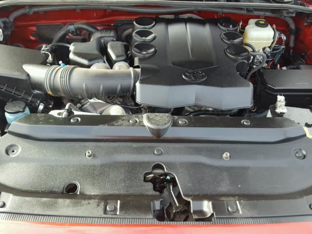 JTEBU5JR5H5447232 - 2017 TOYOTA 4RUNNER SR BURGUNDY photo 7