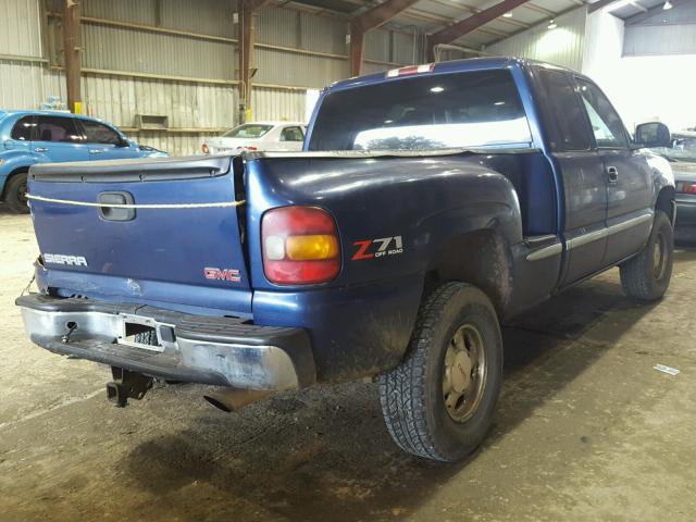 2GTEK19T621144338 - 2002 GMC NEW SIERRA BLUE photo 4