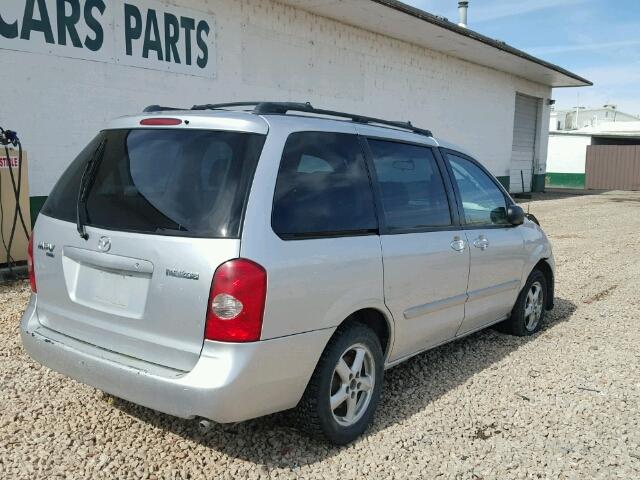 JM3LW28J320306317 - 2002 MAZDA MPV WAGON SILVER photo 4