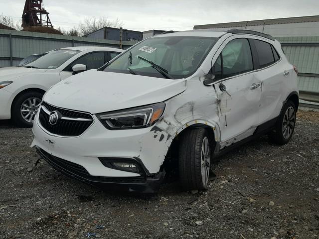 KL4CJGSB9JB506007 - 2018 BUICK ENCORE ESS WHITE photo 2