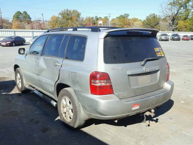 JTEGF21A820048683 - 2002 TOYOTA HIGHLANDER SILVER photo 3