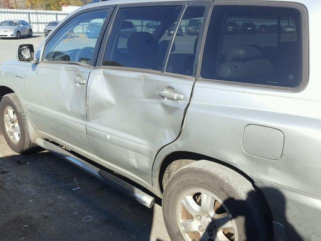 JTEGF21A820048683 - 2002 TOYOTA HIGHLANDER SILVER photo 9