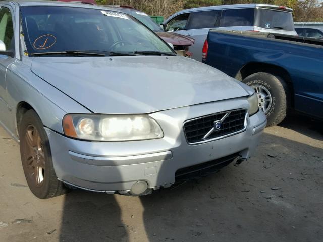 YV1RS592662514672 - 2006 VOLVO S60 2.5T SILVER photo 9