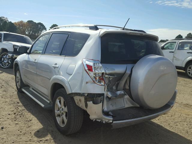 JTMYF4DV9B5039447 - 2011 TOYOTA RAV4 LIMIT SILVER photo 3