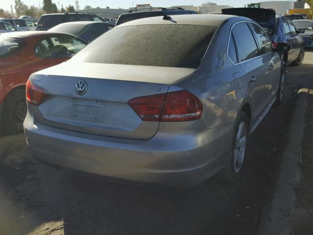 1VWBP7A31CC043686 - 2012 VOLKSWAGEN PASSAT SE GRAY photo 4