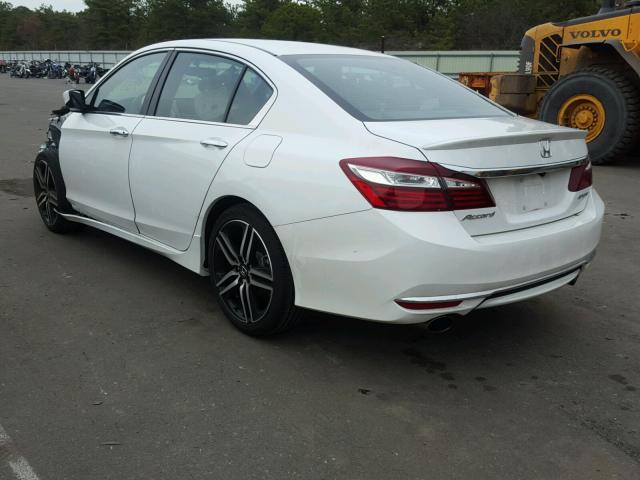 1HGCR2F56GA242959 - 2016 HONDA ACCORD SPO WHITE photo 3
