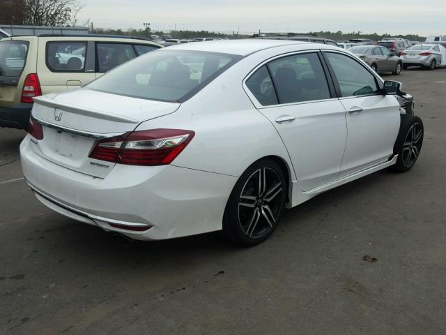 1HGCR2F56GA242959 - 2016 HONDA ACCORD SPO WHITE photo 4