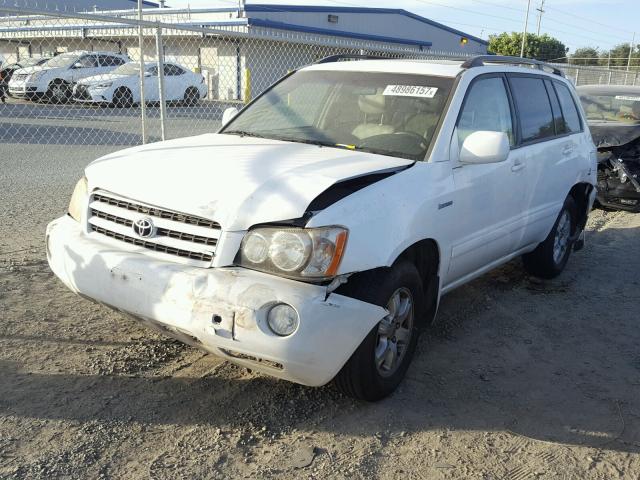 JTEGF21A030098480 - 2003 TOYOTA HIGHLANDER WHITE photo 2