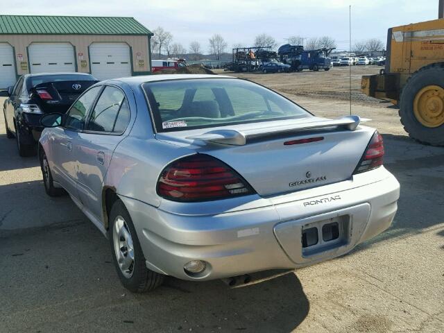 1G2NE52E05M106062 - 2005 PONTIAC GRAND AM S SILVER photo 3