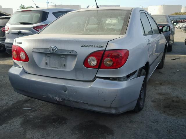 JTDBR32E160068812 - 2006 TOYOTA COROLLA CE GRAY photo 4