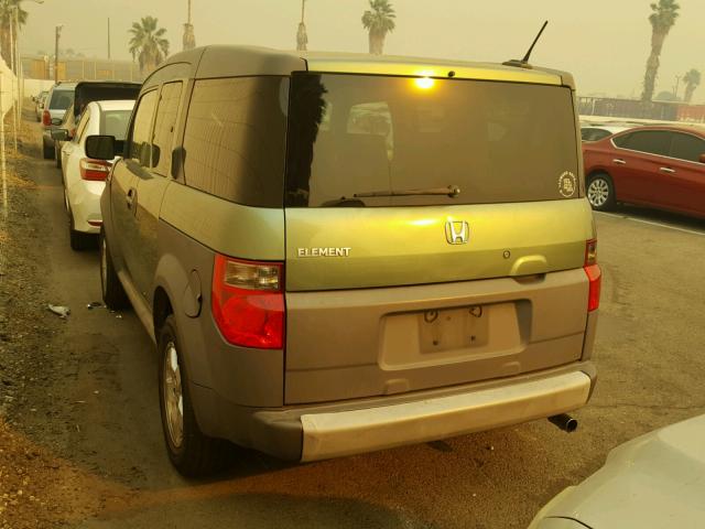 5J6YH18685L002167 - 2005 HONDA ELEMENT EX GREEN photo 3