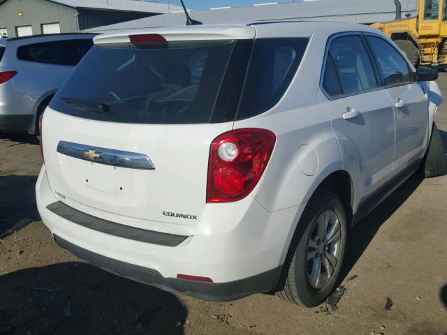 2GNALBEKXD6229999 - 2013 CHEVROLET EQUINOX LS WHITE photo 4