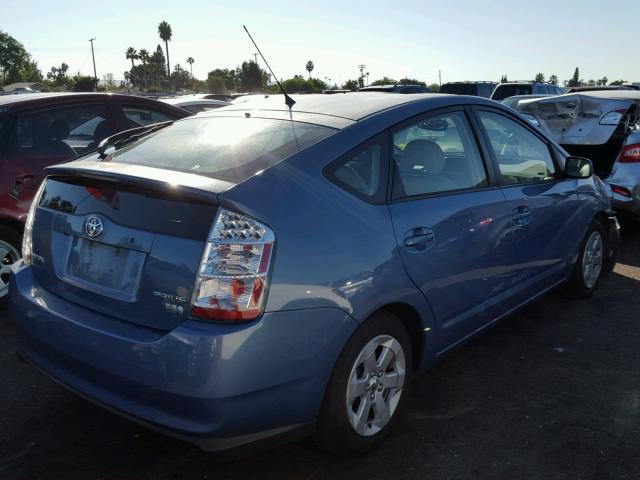 JTDKB20U377084074 - 2007 TOYOTA PRIUS BLUE photo 4