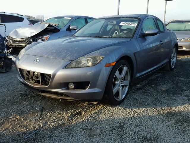 JM1FE17N750145384 - 2005 MAZDA RX8 GRAY photo 2