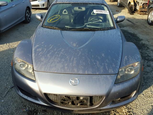 JM1FE17N750145384 - 2005 MAZDA RX8 GRAY photo 9