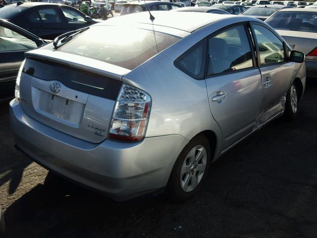 JTDKB20U577673479 - 2007 TOYOTA PRIUS SILVER photo 4