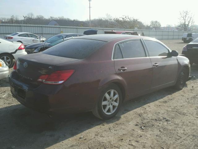 4T1BK36B35U047869 - 2005 TOYOTA AVALON XL MAROON photo 4